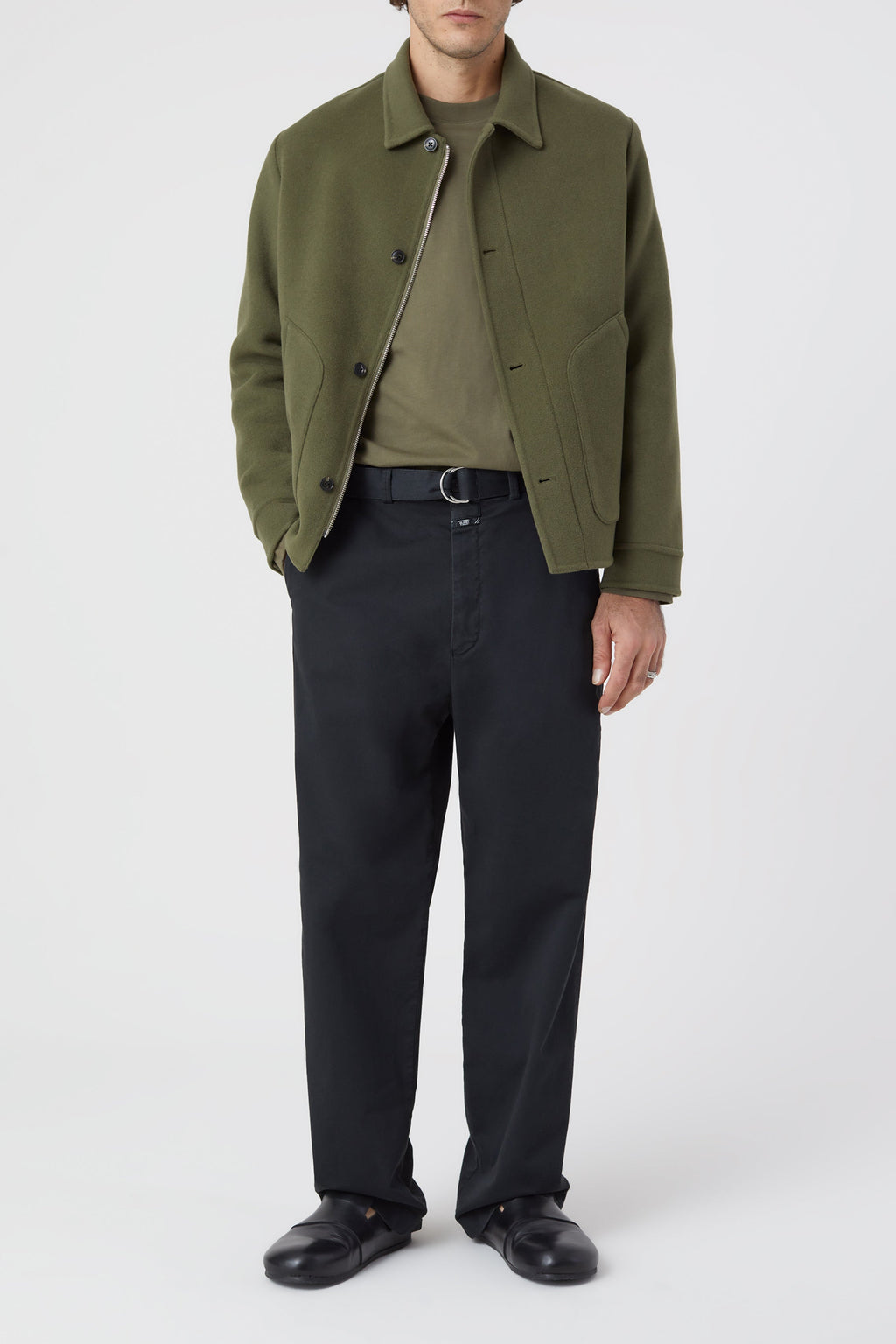 CLOSED-ZIP-UP BLOUSON JACKETS & COATS-ARCHIVE-SALE-OUTLET-Lagerverkauf-Jacken & Mäntel-XS-ARMY GREEN-ARCHIVIST