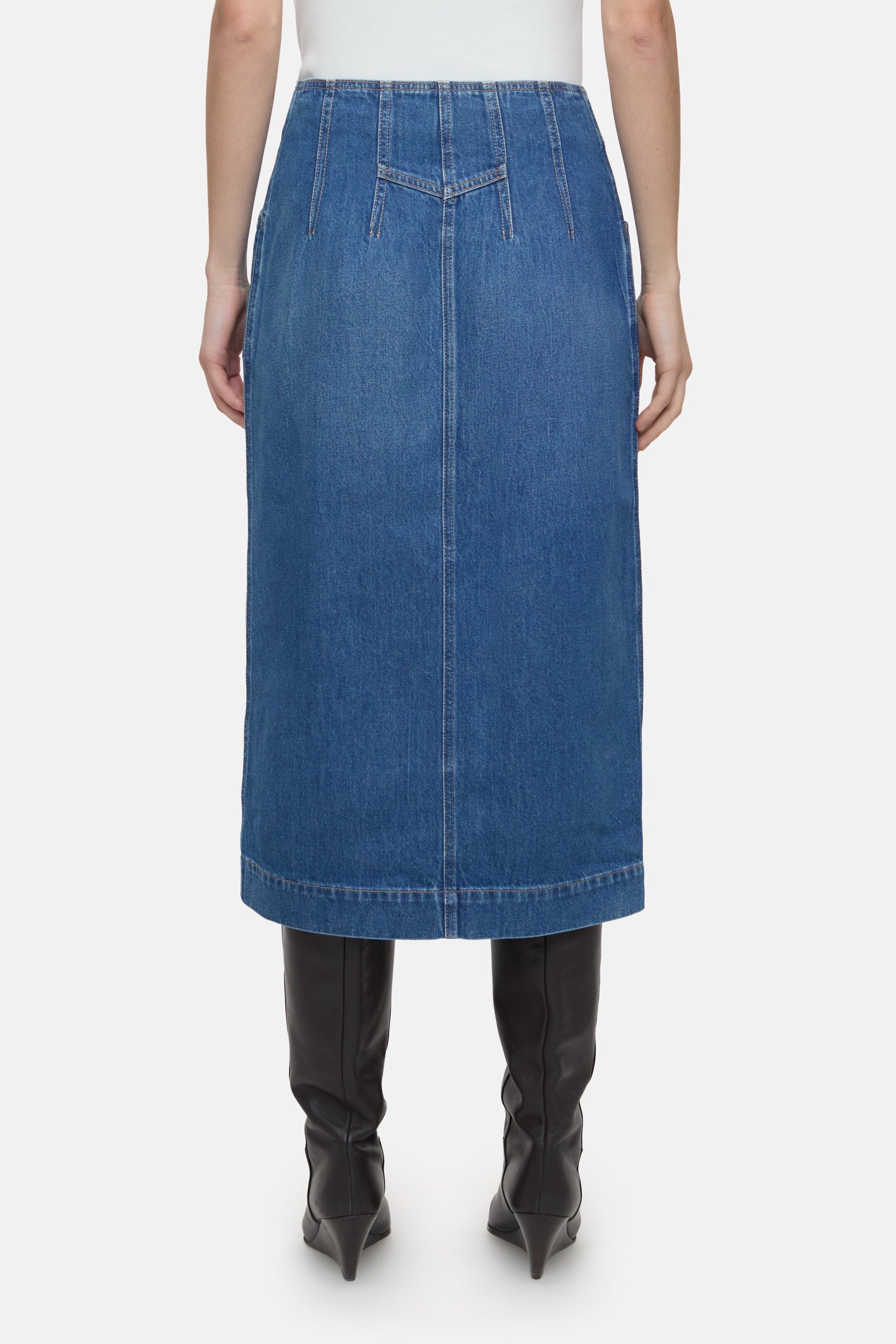 DENIM SKIRT WITH ZIP