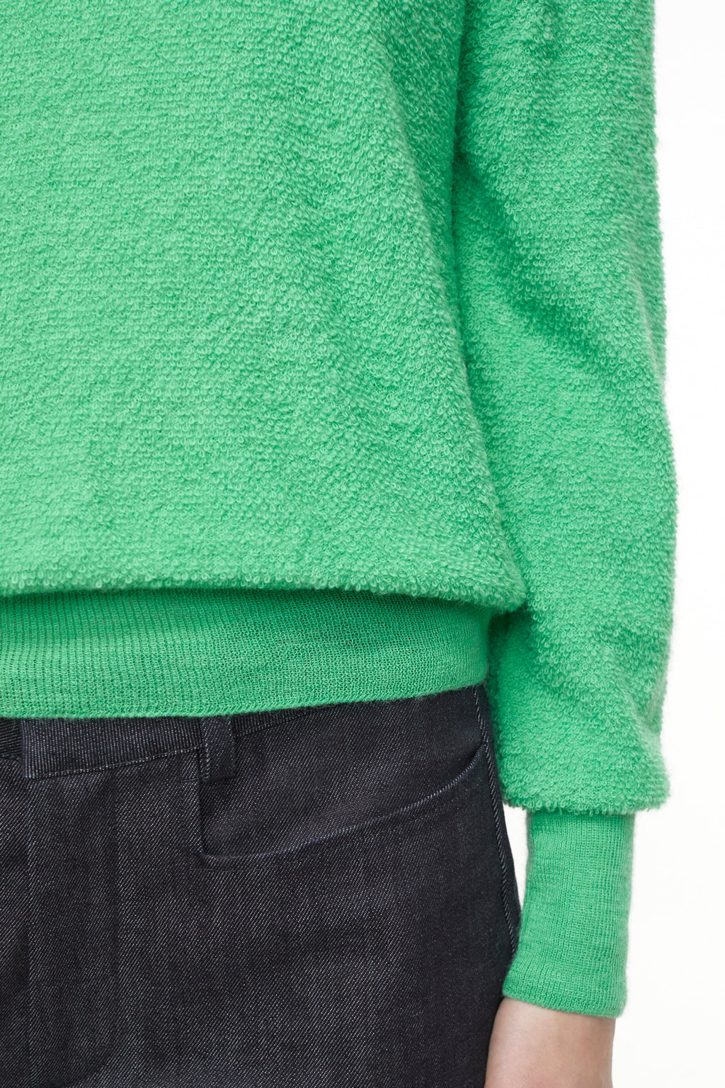 CROPPED MOCK NECK