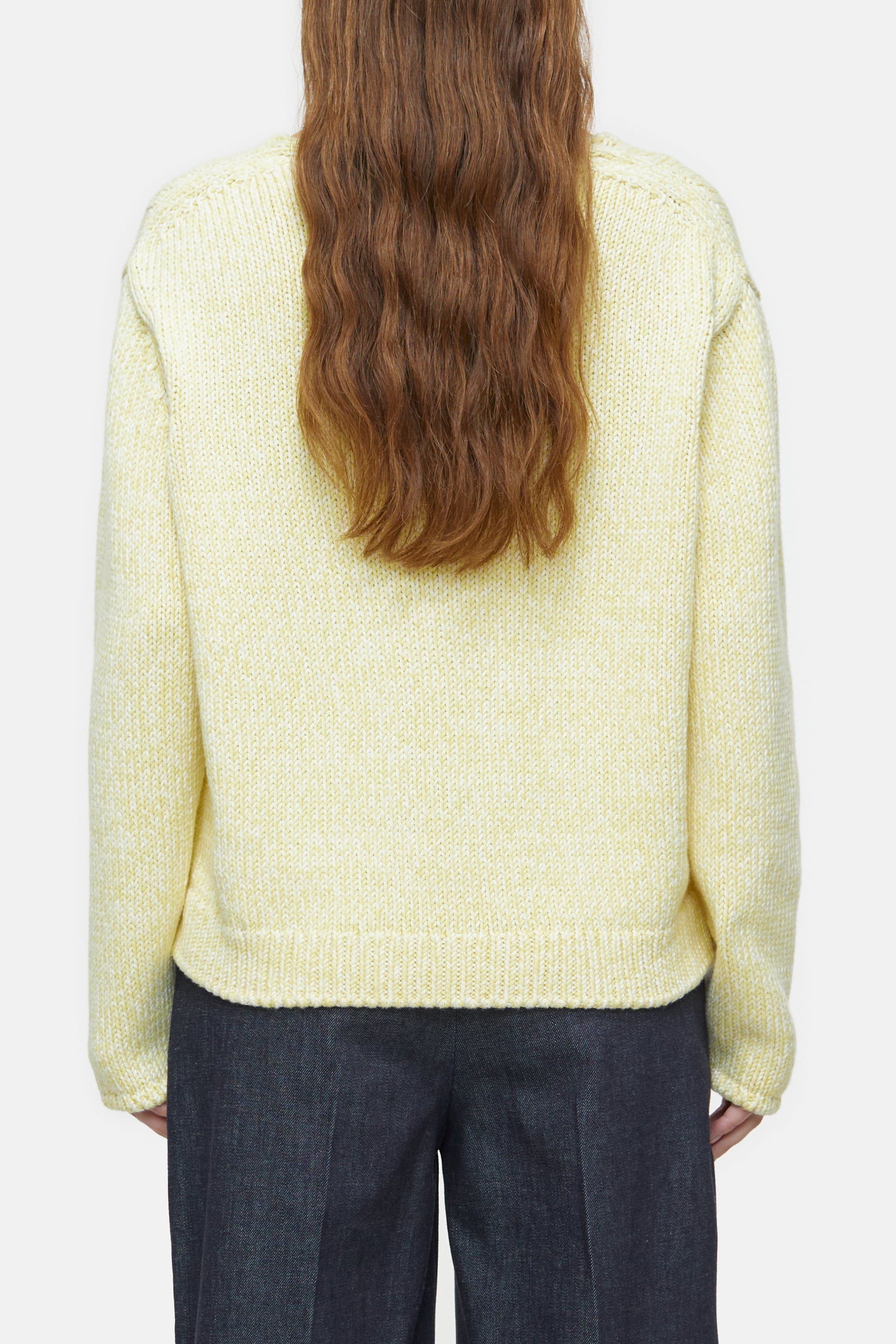 OPEN V NECK LONG SLEEVE