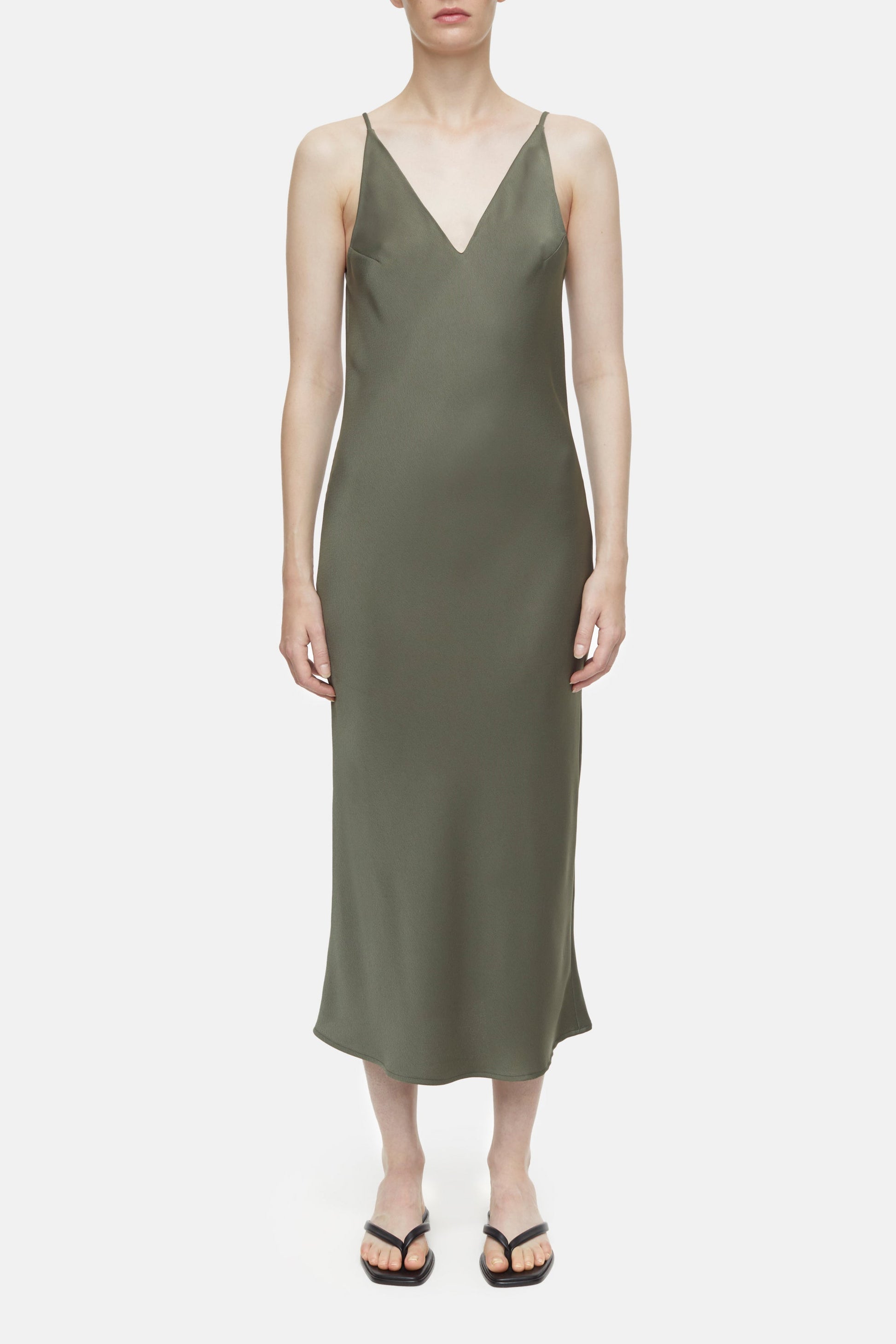 WAISTED SLIP DRESS